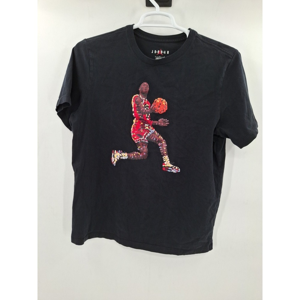 Nike‎ Air Jordan Flight Essentials Shirt Mens Large Black Red Jumpman Casual